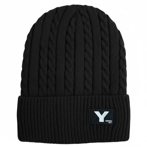 Men's Wool Knitted Thermal Insulated Cold Winter Beanie hat 3.4 TOG – One Size Fits Most.