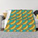 thumbnail image 1 of Fotbe Hot Dogs 8 Manta de Franela con Estampado, Manta Ultrasuave para Cama, Sofá, Auto, Hipoalergénica y Antibolitas-80"x60", 1 of 6