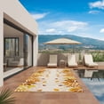 thumbnail image 3 of Yellow Leaf Outdoor Rug for Patio/Deck/Porch, Non-Slip Large Area Rug 5 x 7 Ft, Fall Plant Country Vintage Watercolor Beige Indoor Outdoor Rugs Washable Area Rugs, Camping Rug Carpet Runner, 3 of 8