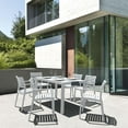 thumbnail image 3 of Compamia Ares 55" Resin Patio Dining Table in White, 3 of 5