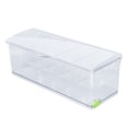 thumbnail image 1 of Serveur de Condiments Réfrigéré, Plateau de Service Transparent pour Sauce Glacée avec Couvercle, Plateau à 4 Ou 5 Compartiments avec Cuillères et Pinces, Plateau de Rangement pour Fête et Maison, 1 of 7