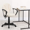 thumbnail image 2 of Scranton & Co Vinyl Baseball Task Office Chair with Arms in Cream/Black, 2 of 7