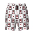 thumbnail image 5 of Rocae Gnomes and Hearts for Men's Swim Trunks Quick Dry With Two Side Pockets and One Lined Patch PocketSmall, 5 of 9