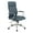Blue, variant on High Back Manager's Chair with Dillon Black Fabric and Chrome Base
