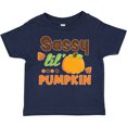 thumbnail image 3 of Inktastic Thanksgiving Sassy Lil Pumpkin with Fall Leaves Girls Toddler T-Shirt, 3 of 5