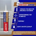 Loctite Power Grab Express Molding and Paneling Adhesive White, 9 fl
