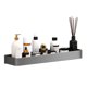 thumbnail image 1 of Estantes de almacenamiento montados en la pared para espacio de baño, estante de almacenamiento de ducha de aluminio, estante flotante para baño, gris, 30cm, una sola capa, 1 of 12