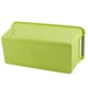 thumbnail image 3 of Cesta organizadora de plástico rectangular de diseño para baño familiar de oficina en casa, color verde, 3 of 5