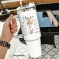 thumbnail image 6 of Christian Tumbler 40Oz With Handle & Straw - You Are Inspiration Gift for Women - Bible Verse Religious Coffee Cup - Thank You Gifts For Mom, Friend, Sister, Grandma on Birthday, Mothers Day, 6 of 6