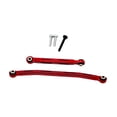thumbnail image 1 of 2 piezas de varillas de enlace de dirección, repuestos de varilla de dirección con tornillos, varilla de enlace del servo Rojo, 1 of 9