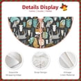 thumbnail image 3 of Sikiie Moose Squirrel owls tree Christmas Tree Skirt, Christmas Tree Decorations, Christmas Decor, Tree Mat Decoration(30-48IN)-48", 3 of 6