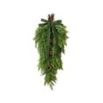 thumbnail image 2 of Hovilon Artificial Norfolk Pine Wreath Garland, Christmas Simulation Vine and Rattan Ornament. Flexible Plastic Green Vine For Fireplace Stair Door Frame Railing, Realistic Festive Holiday Home Decor, 2 of 6