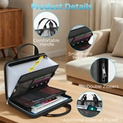 WANALIT Accordion File Organizer, Fireproof Expanding File Folder with 13 Pockets, Handle and Labels, Portable Home Travel Safe Storage for Letter A4 Files