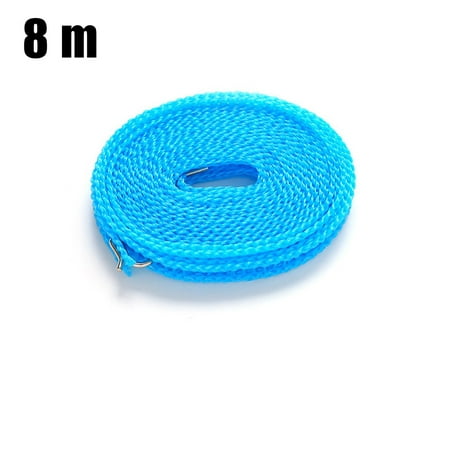 

Suyin Camping Clothesline Clothes Drying Rope Portable Windproof Travel Clothesline for Indoor Outdoor Laundry Clothes Line Blue(8M)