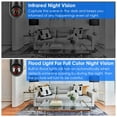 thumbnail image 5 of TeqHome WiFi Camera 1080P HD Outdoor Night Vision APP Control Waterproof Security Dome Camera Digital Zoom Audio Surveillance Camera Black, 5 of 9