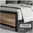 thumbnail image 6 of Reliancer Twin Size Bed Frame with Wooden Headboard and Footboard,Metal Platform Bed Frame with Stable Leg and 10.2inch Under Bed Storage for Bedroom,No Box Spring Needed,Noise Free,Easy Assembly, 6 of 10