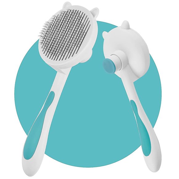 Cat Brush, Self Cleaning Slicker Brushes For Shedding And Grooming Removes Loose Undercoat, Mats And Tangled Hair Grooming Comb For Cats Dogs Brush