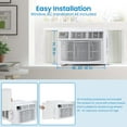 thumbnail image 6 of Ataucjin 10000 BTU Window Air Conditioner,Fast Cooling Window-Mounted AC Unit with Remote Control and Wifi, Flexible T-Design Window Installation Kit, Energy Saving, Low Noise, 6 of 7