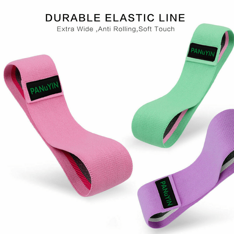 PANuYIN CrossFit Exercise Yoga Fitness Hip Leg Booty Resistance single Bands Loop Workout Green
