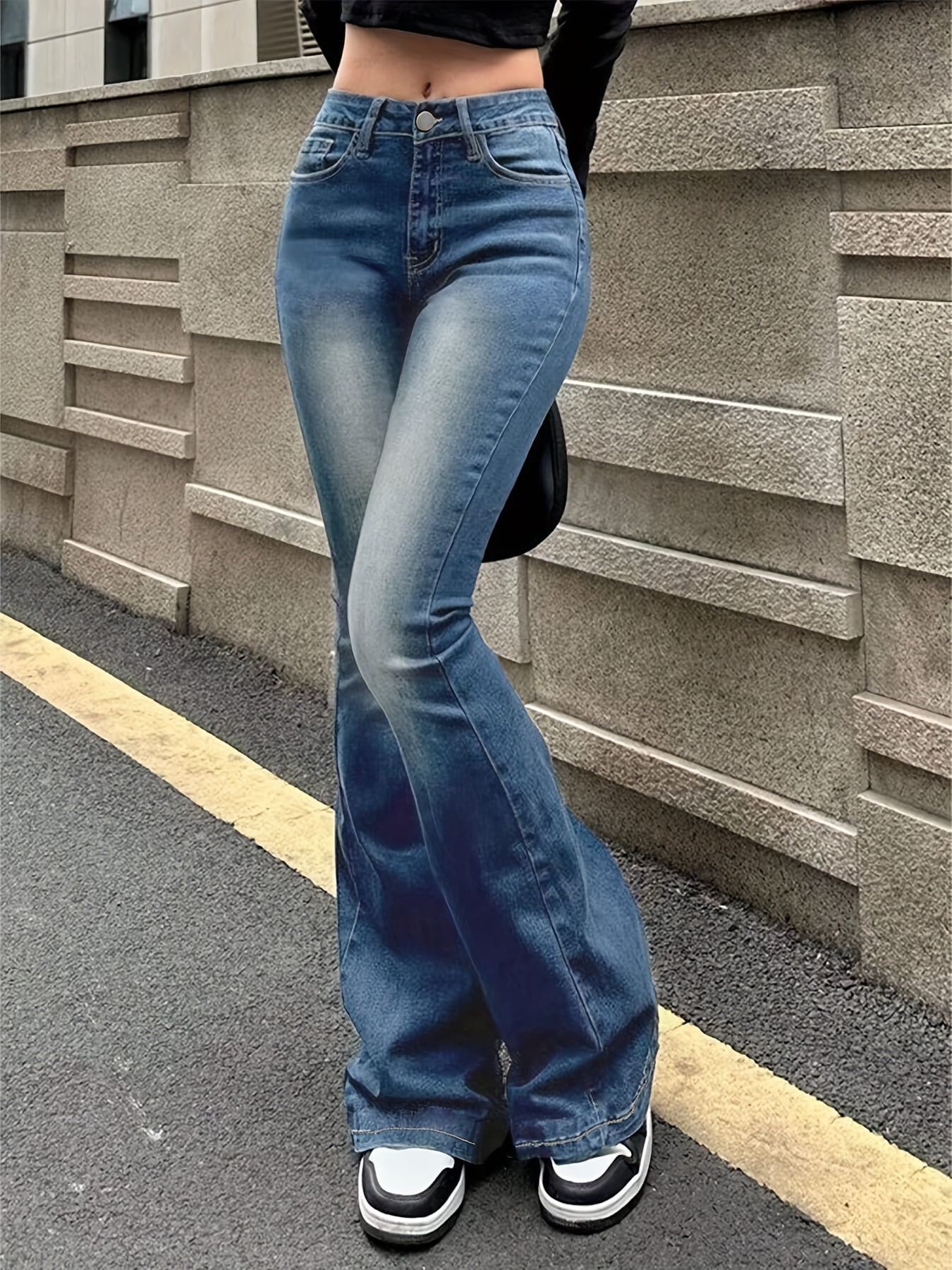 新品 YILON Semi flare denim S wash blue JANE FLARE JEANS IN DENIM UNION WASH - UNION WASH | CELINE
