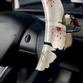 thumbnail image 5 of Cherry 14.5 Inch Printing PVC Leather Car Wheel Cover Steering Wheel Cover Auto Accessories, 5 of 6