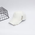 thumbnail image 5 of Only Moment White,Black Vintage Washed Baseball Cap Cloth Soft Unconstructed Plain Blank Adjustable Size Dad Hat One Size, 5 of 6