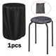 thumbnail image 1 of Funda protectora para taburete profesional de tela Oxford 210D, color negro, para sala de estar, cocina, barbería y jardín., 1 of 8