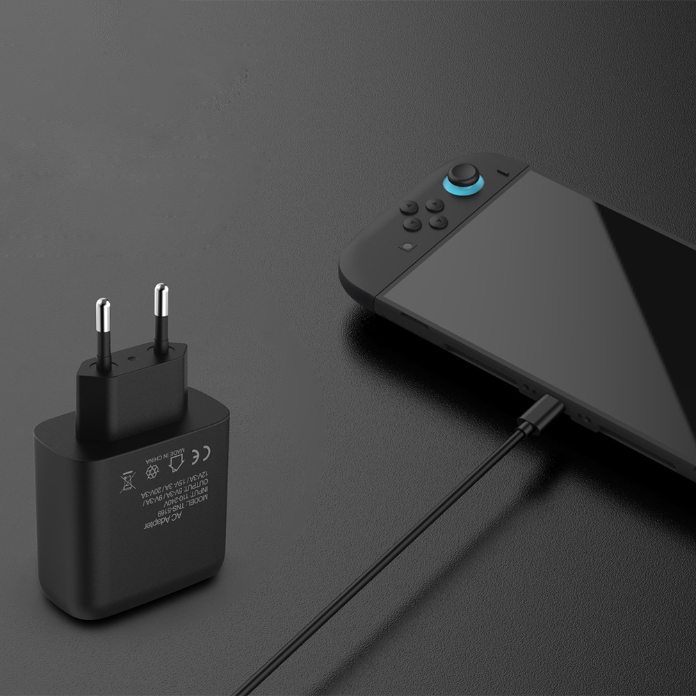 HUISZJ 60W Charger, AC Power Adapter Charger, Console AC Adapter Power Supply with USB C Cable Type C Charger