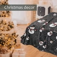 thumbnail image 5 of Christmas Blanket Haunted Throw Snowman Blanket Flannel Fleece Blankets and Throws (50" x 60"), 5 of 5