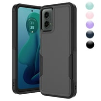 Njjex Rugged Case for Motorola Moto G Play 5G 2024 | Heavy Duty Shockproof Cover | Protective Case for 6.6" Phone (AT&T/T-Mobile/Verizon/Unlocked)-Black