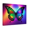 thumbnail image 2 of Neon Butterfly Canvas Wall Art - Unreal Series Pop Art by Stephen Chambers, 2 of 4