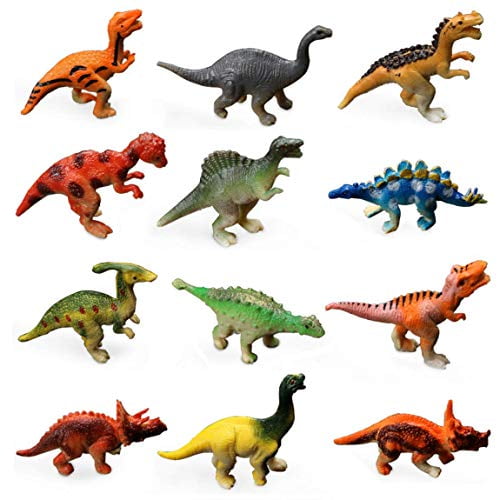 Lezhi 12 Pack 125 Mini Dinosaur Toys Kids Realistic Toy Dinosaur
