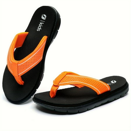 

STQ Boys Flip Flops - Non Slip Summer Sandals for Outdoor and Indoor Use