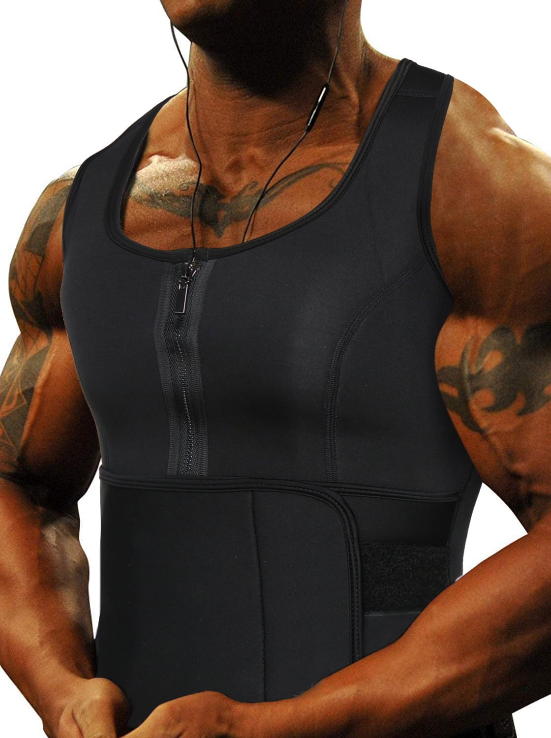 Men Women Sauna Sweat Vest Weight Loss Tank Thermal Workout Body Shaper Corset 