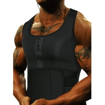 COMFREE Waist Trainer for Men Hot Neoprene Fat Burning Tummy Control Corset Body Shaper Sauna Sweat Weight Loss Abdomen Workout Vest Tank Top Compression Shirt