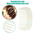 thumbnail image 2 of Unique Bargains Hair Comb Wide Tooth Anti-Static Pocket Size for Thick Curly Hair White, 2 of 7