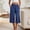 *Navy, variant on ClodeEU Women's High Waisted Wide Leg Cropped Pants,Casual Elastic Waist with Pockets Beige,Women's Plus L