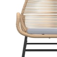 thumbnail image 6 of vidaXL 5 Piece Patio Dining Set with Cushions Brown Poly Rattan Glass, 6 of 10