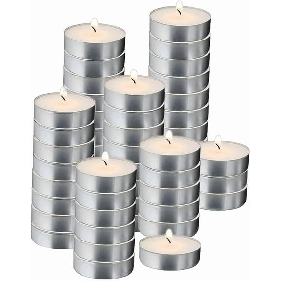 Mini Tea-Light Candles (50/Pack) Burns Approx 1 Hr