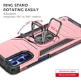 thumbnail image 3 of Motorola G Stylus 5G 2022 Case, Rosebono Hybrid Slim Colorful Armor Cover Case With Adjustable Integrated 360 Degree Rotating Ring Kickstand For Motorola G Stylus 2022 5G (Rose Gold), 3 of 6