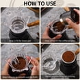 thumbnail image 4 of Bincoo Moka Pot Crown Powder Dosing Funnel with 100pcs Filter Paper/Stovetop Espresso Coffee Maker Distribution Tool,360°Rotating Powder Filler,Powder Receiving Cup (Small-55mm for 2-3 Espresso Cup), 4 of 10