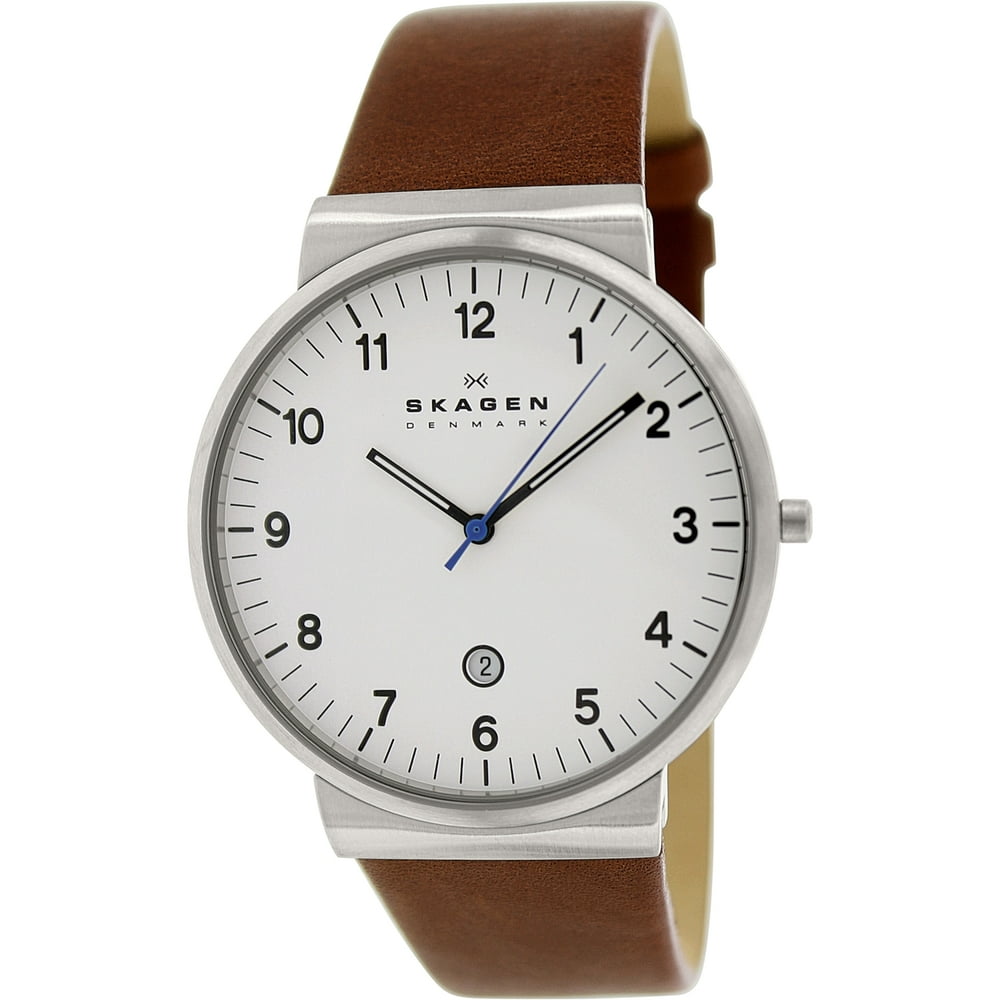 Skagen Skagen Men's Ancher SKW6082 Brown Leather Quartz Dress Watch