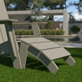 thumbnail image 2 of Flash Furniture Sawyer Poly Resin Wood Adirondack Chair Foot Rest - Gray, 2 of 9