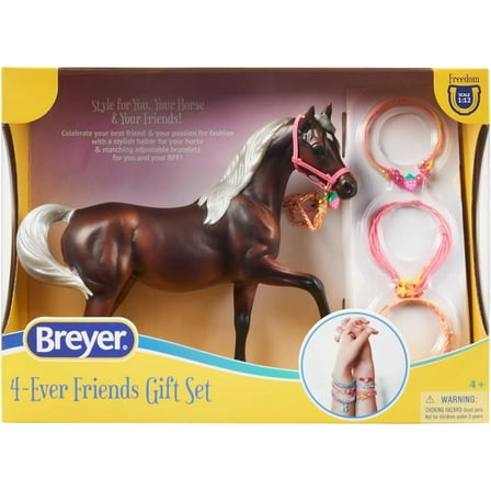 Breyer Freedom Series 4-Ever Friends Gift Set - Pink Perfection Horse Figurine Model B-FS-10438