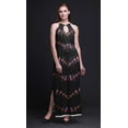 thumbnail image 4 of Bimba Tie-Dye Women Sleeveless Crew Neck Halter Gown With Side Slits Maxi Dress-X-Large, 4 of 6