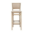 thumbnail image 4 of Linon Keira Folding Bar Stool with Fabric Padded Seat and Back in Graywash Wood, 4 of 17