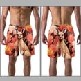 thumbnail image 3 of luoweisi Men's Beach Shorts Quick Dry Swim Trunks with Mesh Lining Kangaroo 2XL, 3 of 5