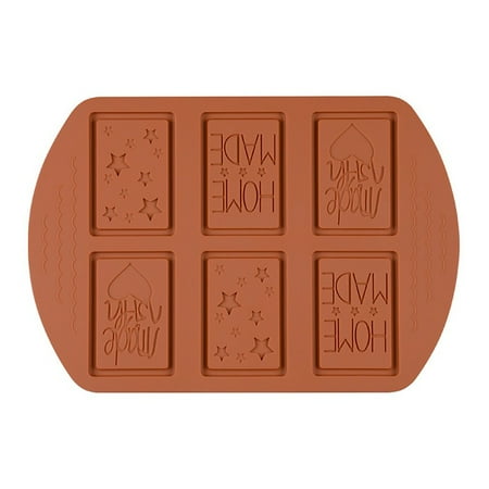 

Chocolate Mold Letter Pattern Non-Stick Silicone Patisserie Candy Bar Baking Tray for Bakery(Coffee)