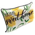thumbnail image 3 of Jordan Manufacturing 12" x 16" Home Sweet Home Lemons White Novelty and Fruit Reversible Rectangular Outdoor Lumbar Throw Pillow with Welt, 3 of 9