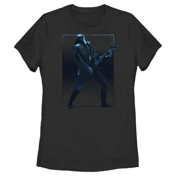 Netflix Women's Stranger Things Eddie Munson and His Guitar Graphic T-Shirt